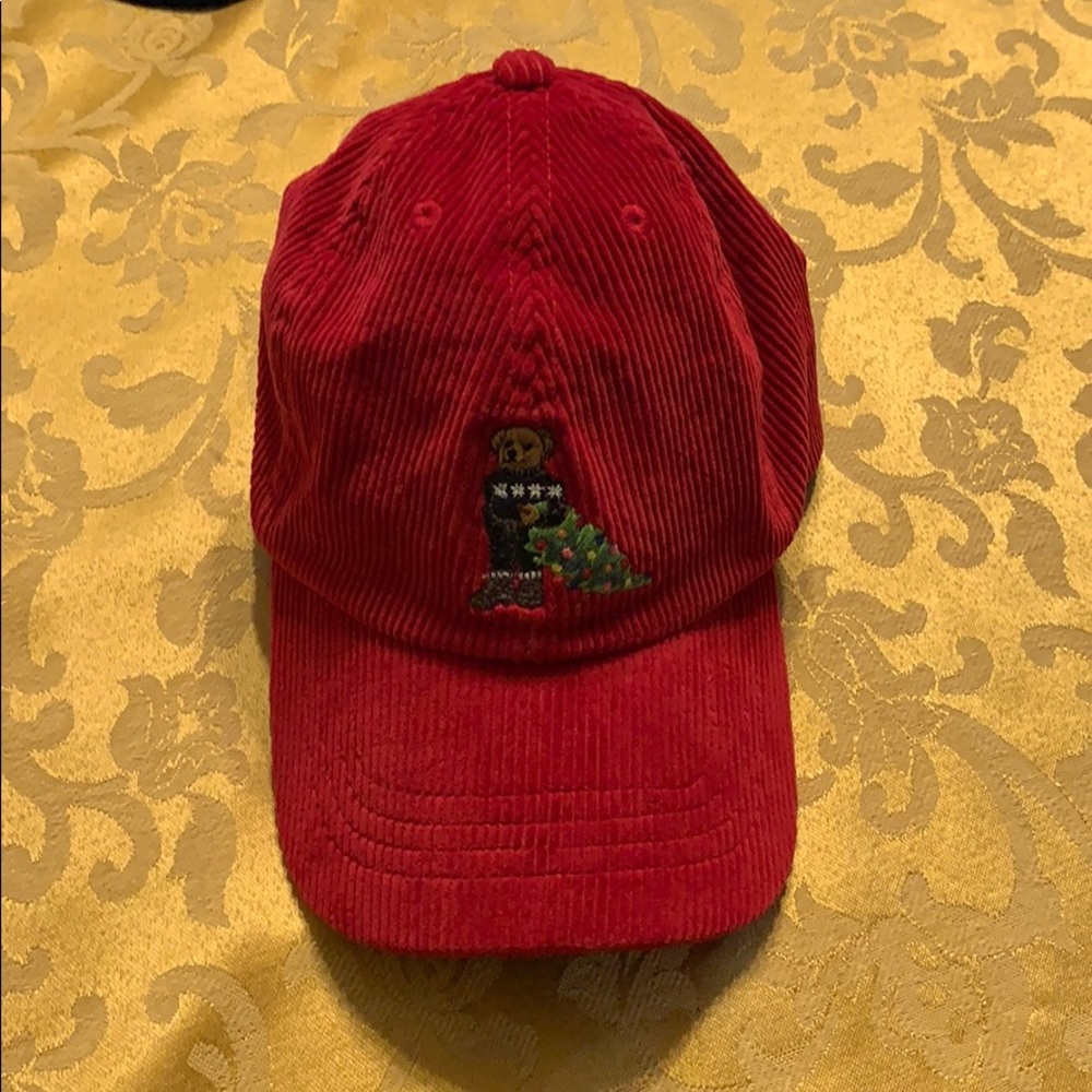 Polo Bear Christmas Corduroy Hat